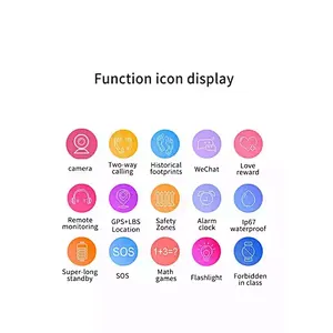 History tracking customize gps Q12 kids smart watch for kids