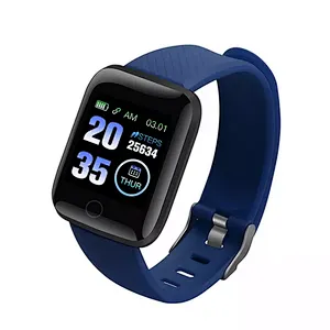 Multifunctional red sports heart rate measuring 116plus smart bracelet