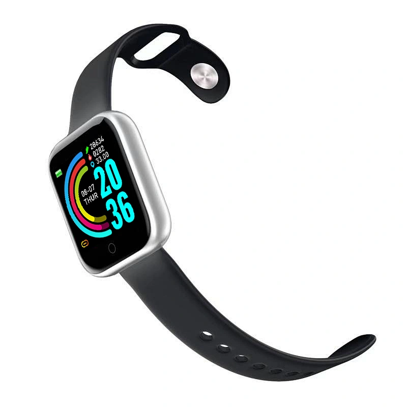 Sell  good Fashion Sliver Waterproof Y68   Smart Sports Band Touch Panel Smart watch
