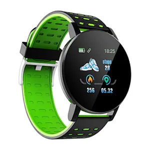 New IP67 Waterproof 119plus Smart Bracelet Watch Heart Rate Smart Wristband Fitness Tracker 119 plus Sports Band Smartwatch