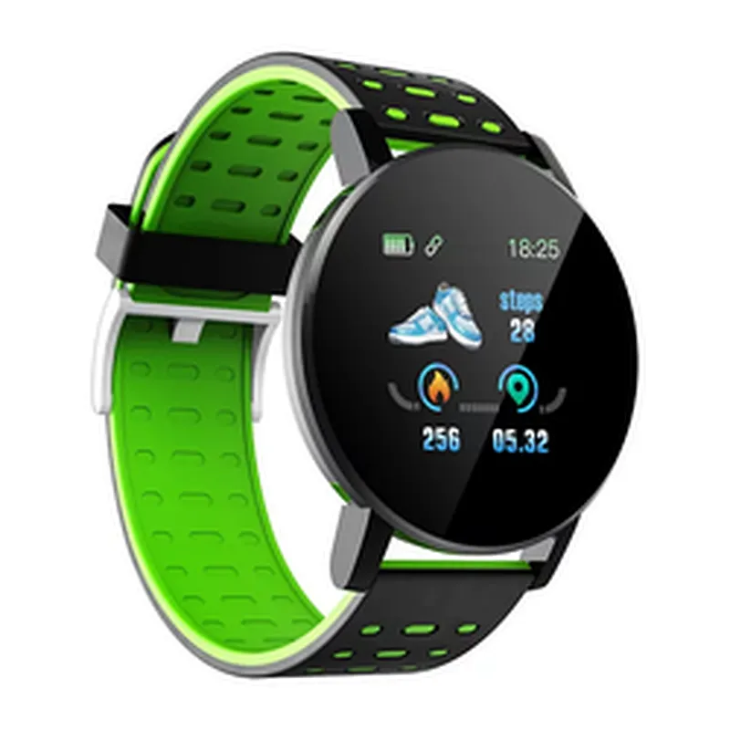 New IP67 Waterproof 119plus Smart Bracelet Watch Heart Rate Smart Wristband Fitness Tracker 119 plus Sports Band Smartwatch