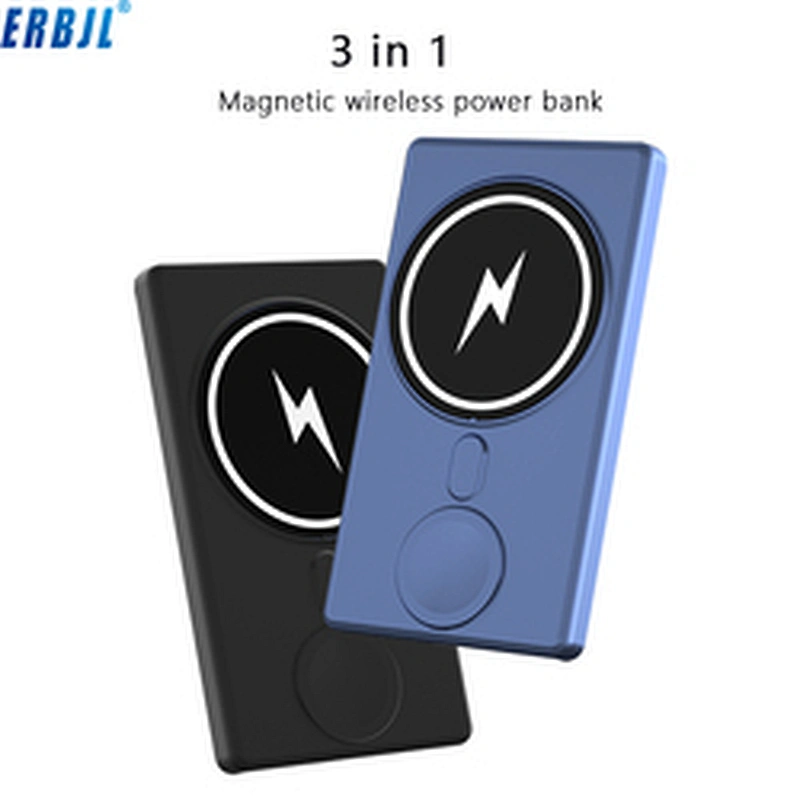 N66  Multifunction Portable Magnetic Mobile Phone Wireless Power Bank Charger Mini Power Station For iPhone For Apple Watch