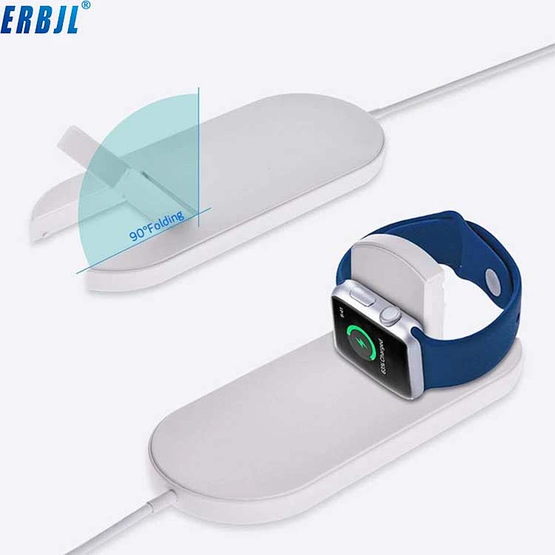 Ultra-thin  wireless charger mobile phone and watch two-in-one quick charger  N12 mobile phone holder