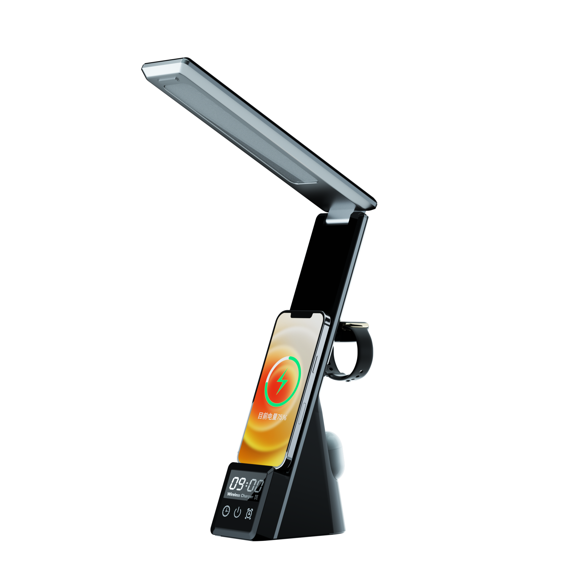 2021 New Products N61 Desk Lamp Wireless Charger for Mobile phone  Wireless Charger