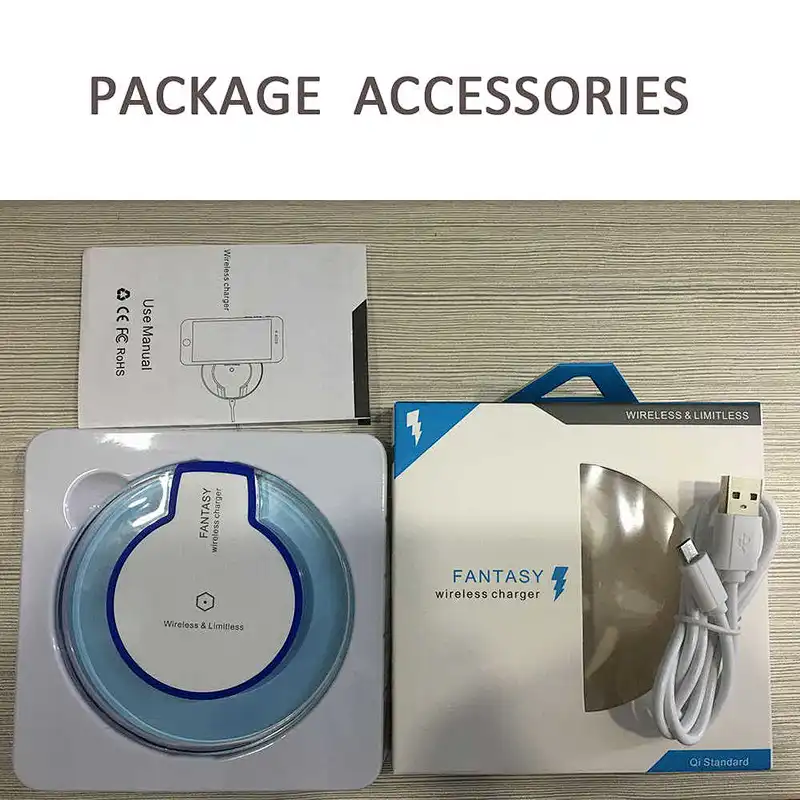 2020 Cheap q1 fast wireless charger for smart mobile phone crystal LED wireless charger