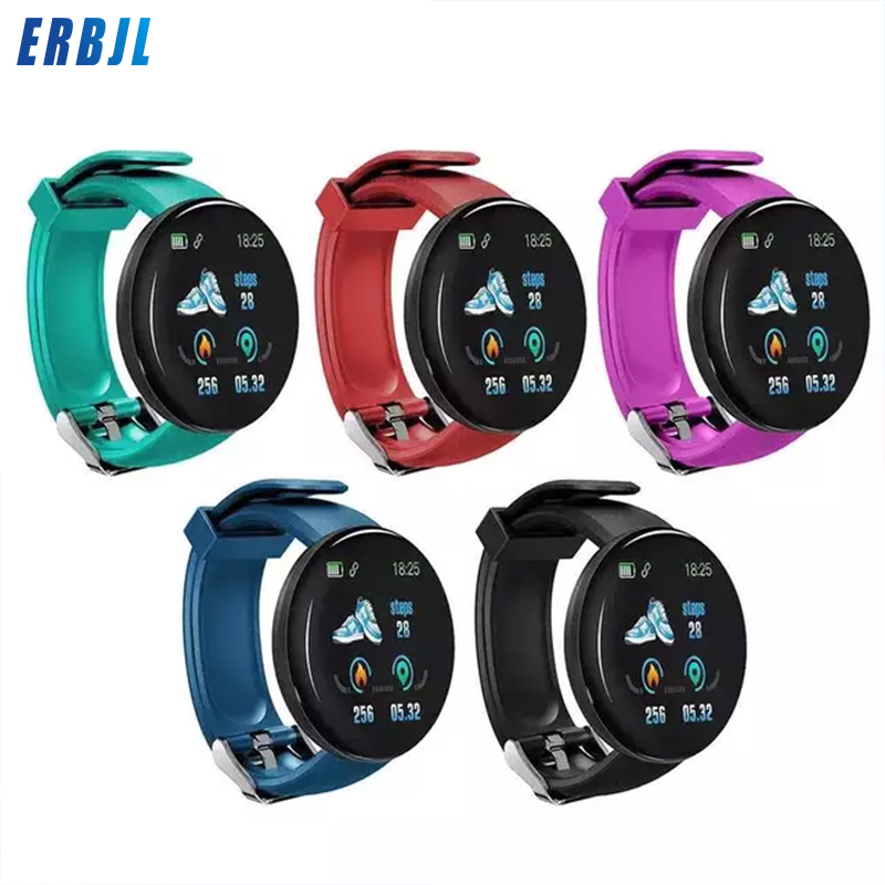 Amazon HOT Sale New Products smart bracelet touch screen wrist watches heart rate   D18 smartwatch