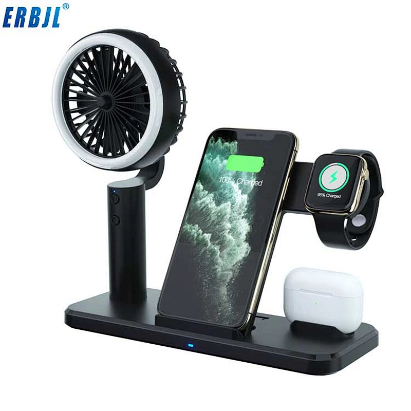 New Products  Desk Lamp Wireless Charger for Mobile phone 3 in 1 wireless charger  15W fast charge  wireless charger