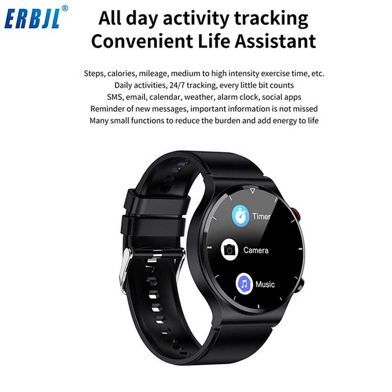 OEM ODM smart watch E88 temperature monitor smartwatch ECG SPO2 rich dial selection smartwatch for Android IOS