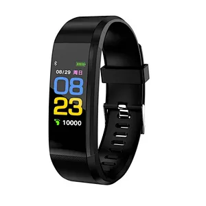 cheap price  smart band  wholesale Heart rate and blood pressure monitor  fitness smart bracelet Tracker   Color Screen 115Plus