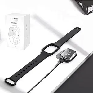 Factory price ultrasonic mosquito repellent bracelet with LED time display black smart bracelet