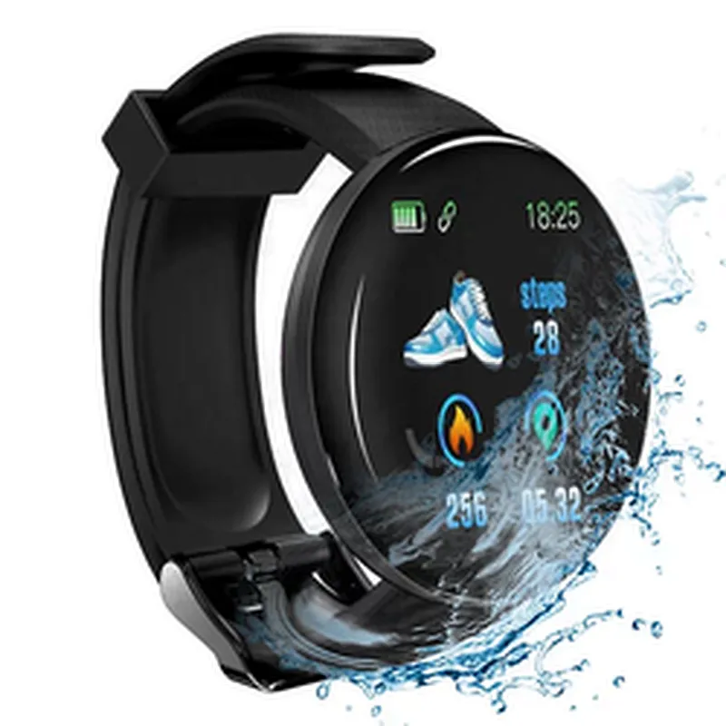 2020 Factory Price Touch Screen Sport Blue Smart Bracelet D18