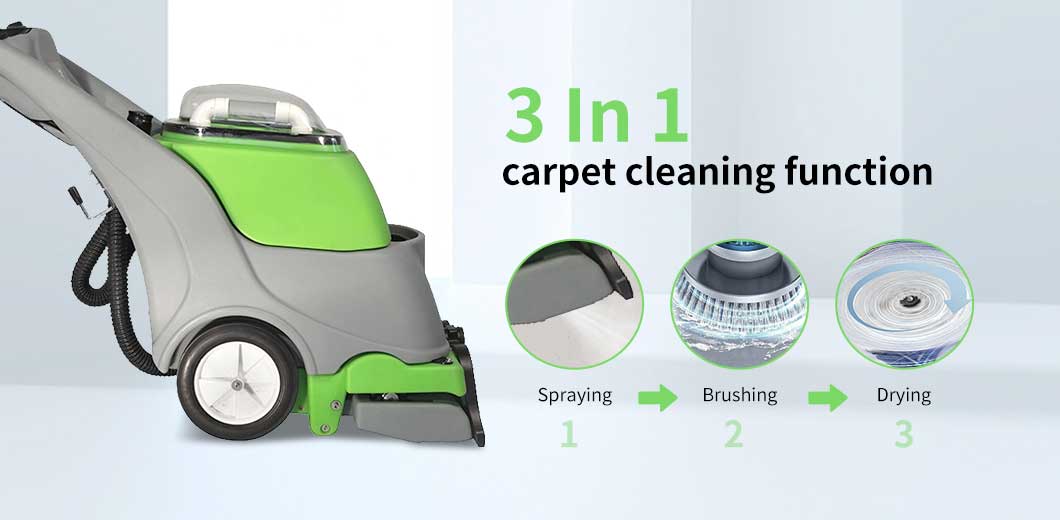 3 in 1 Carpet Cleaning Machine process diagram