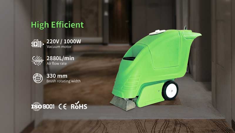 BT-EB321 high efficiency commercial carpet cleaning machine in hotel corridor