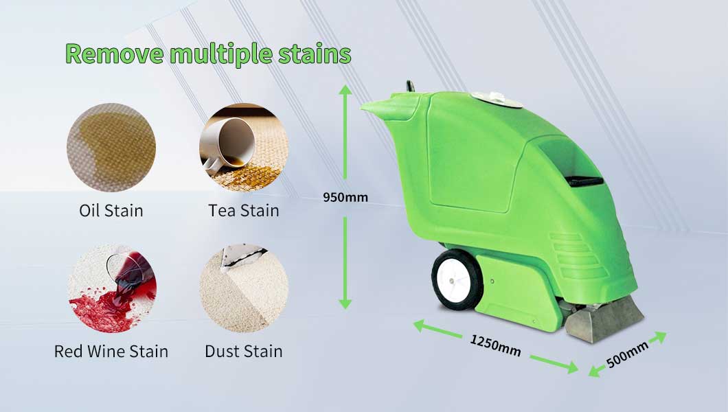 BT-EB321 heavy duty carpet scrubber dimensions and stain removal capability