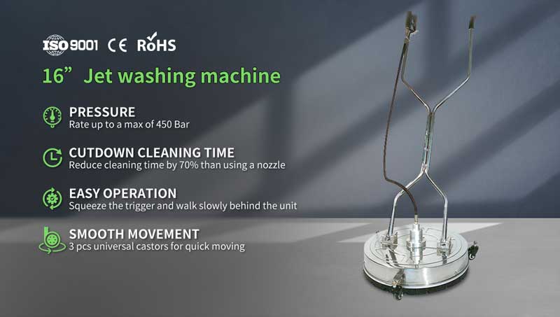 BT-GB2020 16 inch jet washing machine high pressure surface cleaner