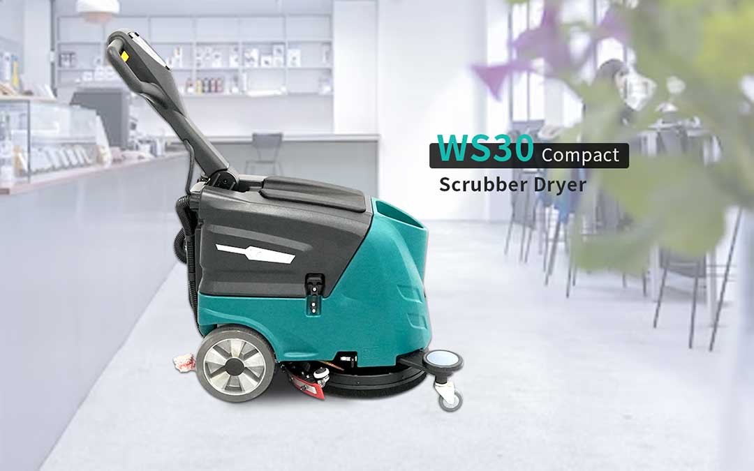Mini floor scrubber