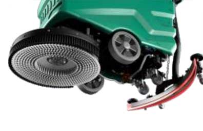 Walk behind floor scrubber