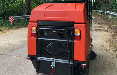 Industrial Ride-on Sweeper Rear-Lift Maintenance Cover