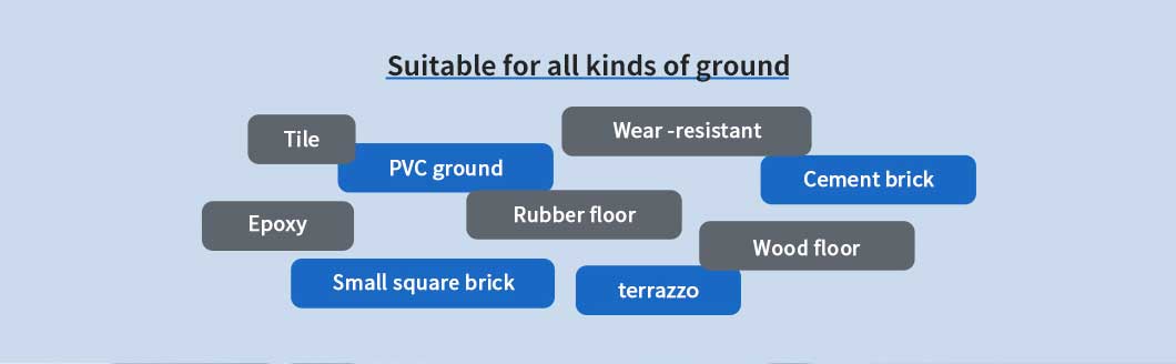 BT-BAW1800 floor sweeper suitable ground surfaces