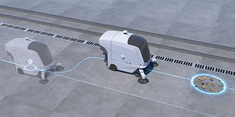 Autonomous street sweeper with AI vision for dynamic garbage detection and targeted sweeping