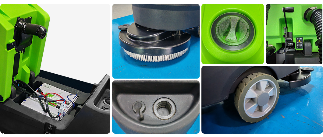 Product details of industrial floor scrubber