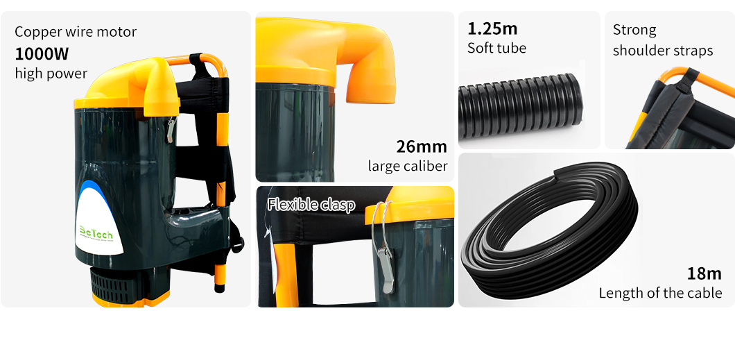 BT-CBBXC1A Commercial Backpack Vacuum product features