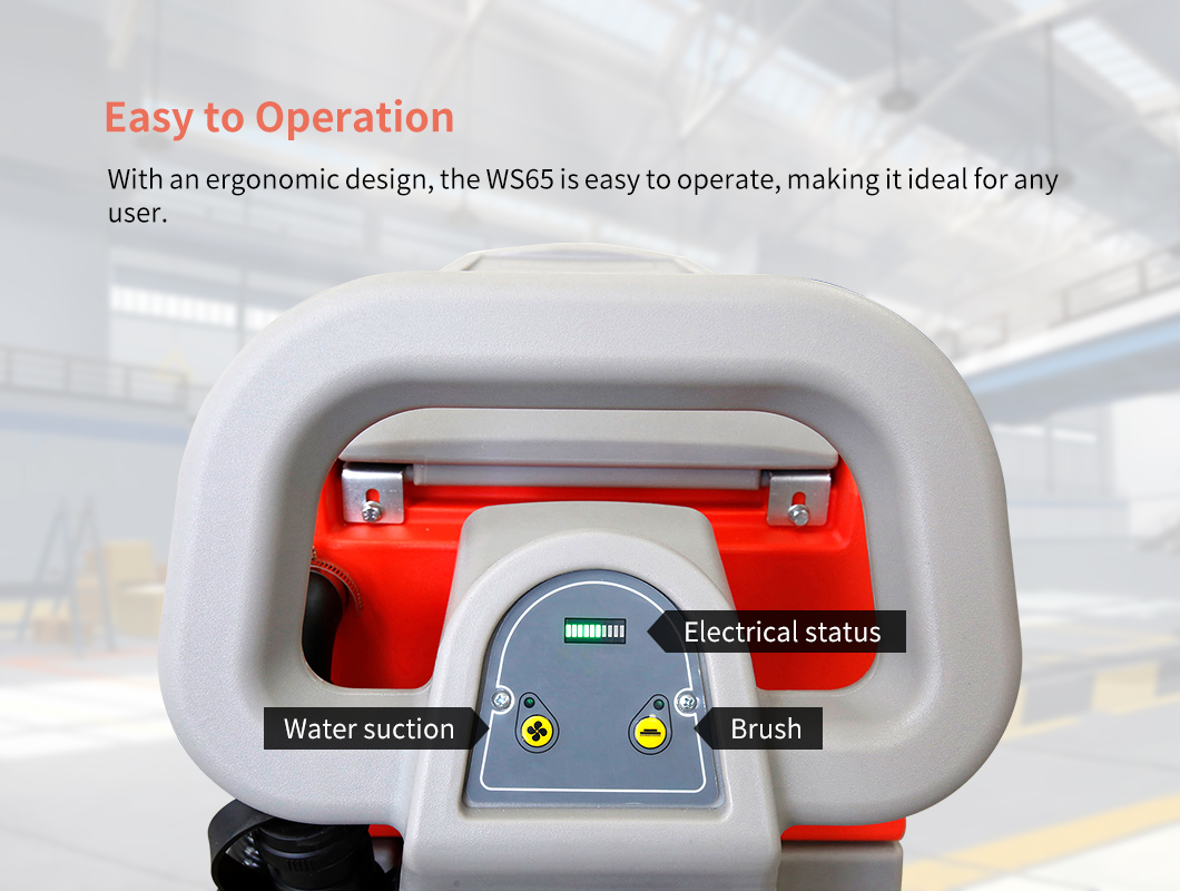 BT-AAWS65 commercial power scrubber ergonomic control panel