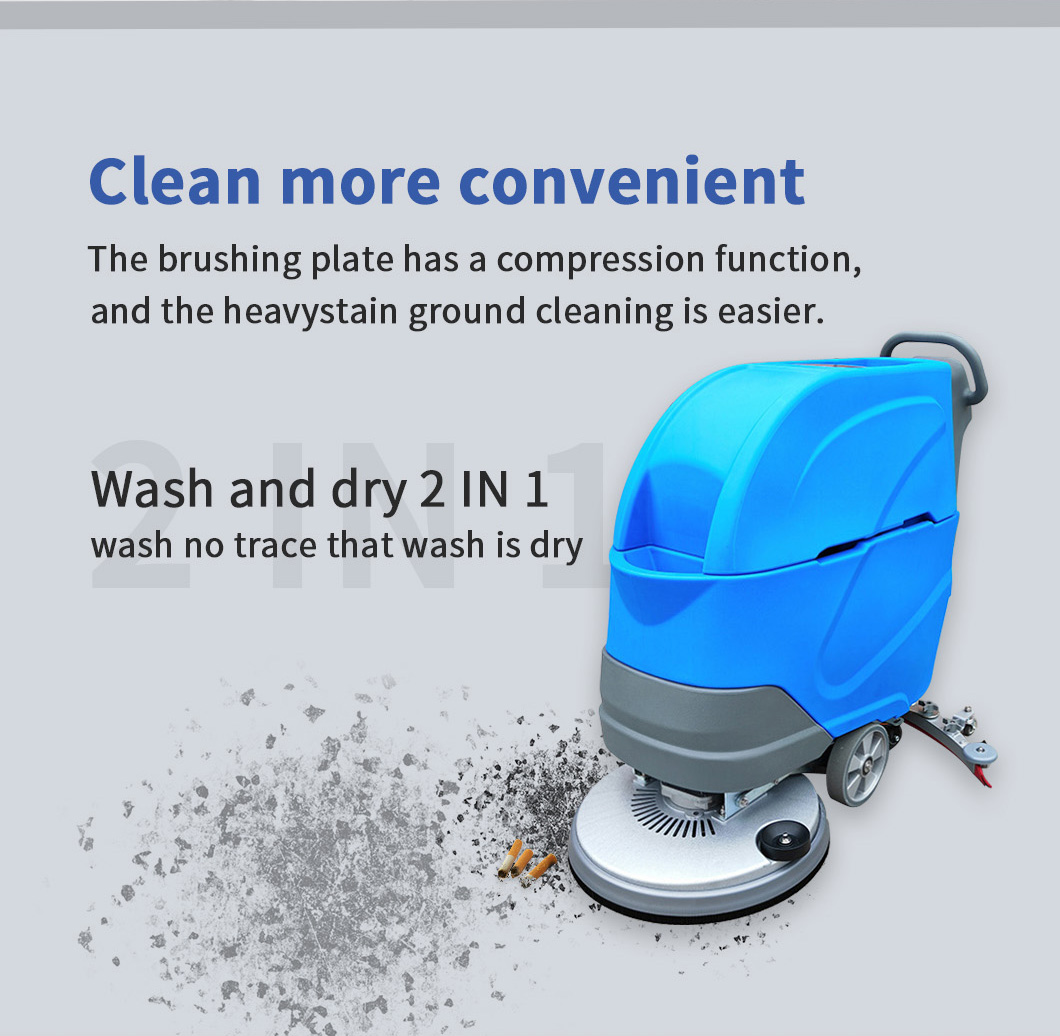 Electric cleaning scrubber