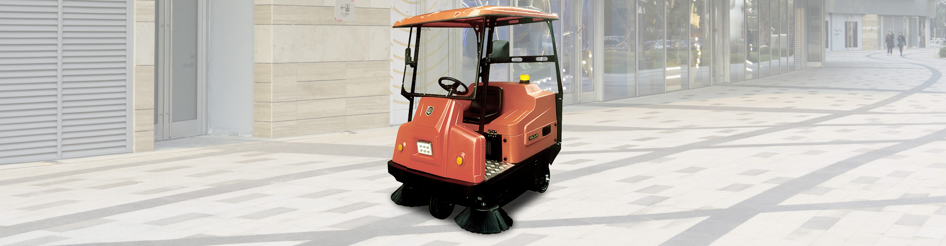 Riding sweeper
