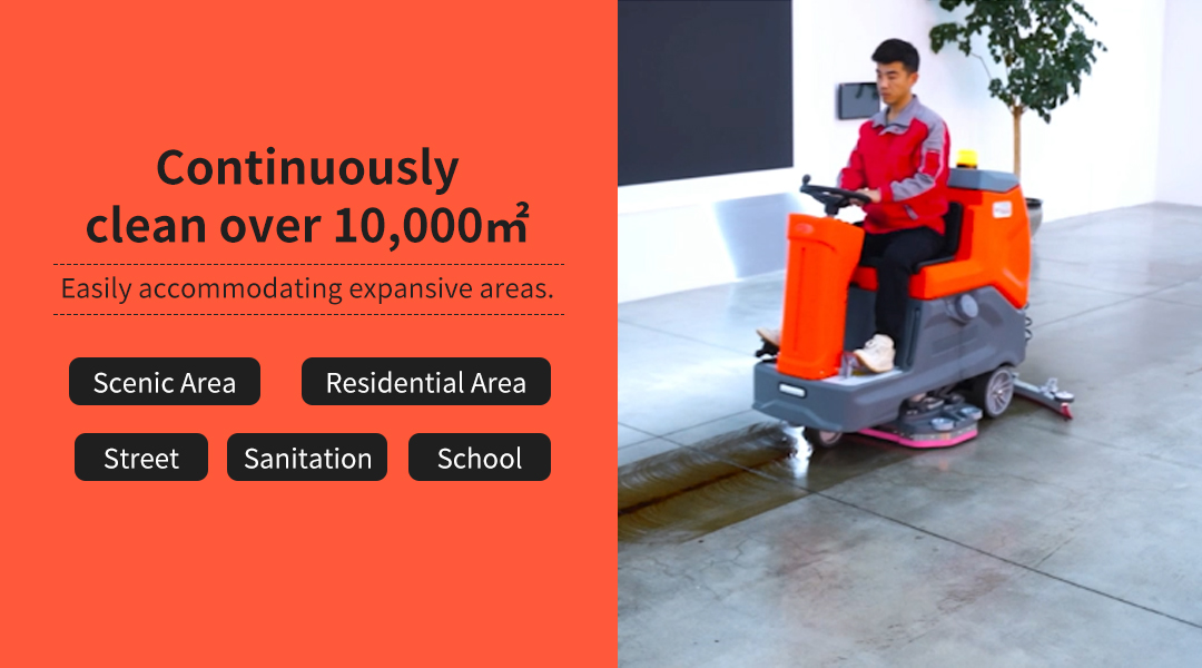Riding scrubber