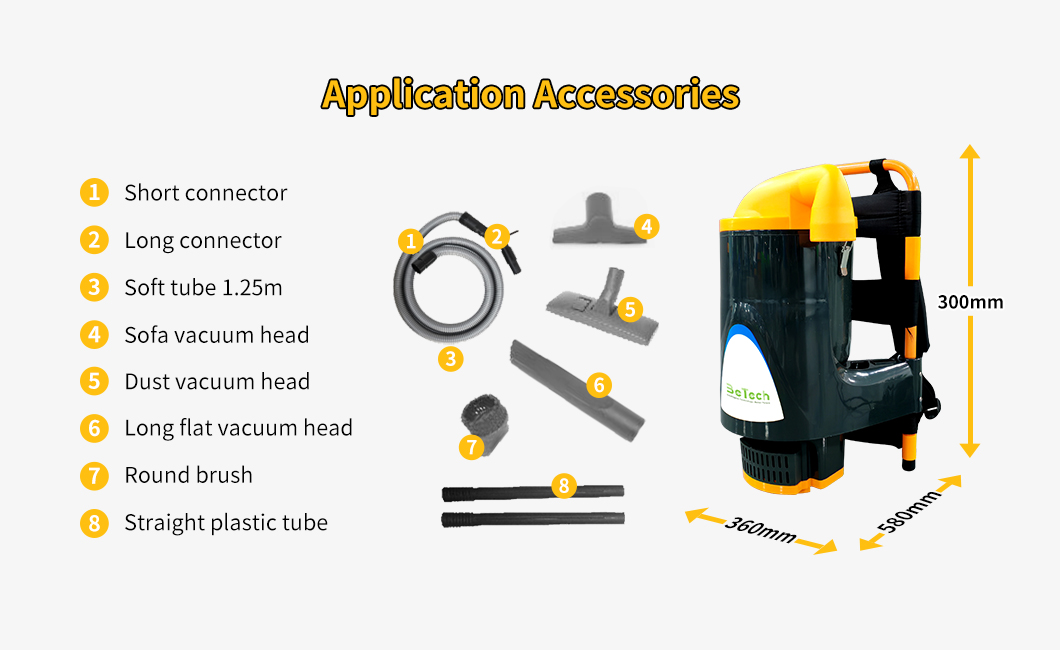 BT-CBBXC1A Backpack Vacuum Cleaner technical specifications