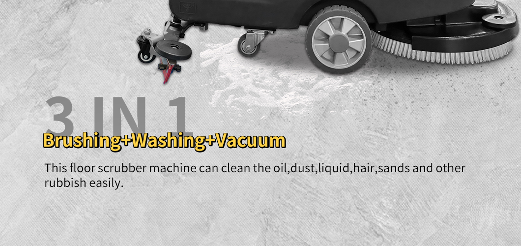 Feature of electric floor scrubber