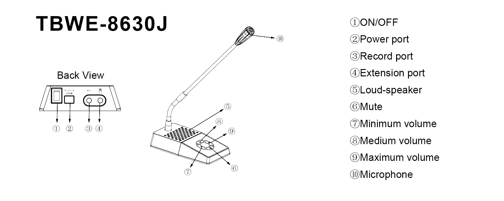 window intercom speaker