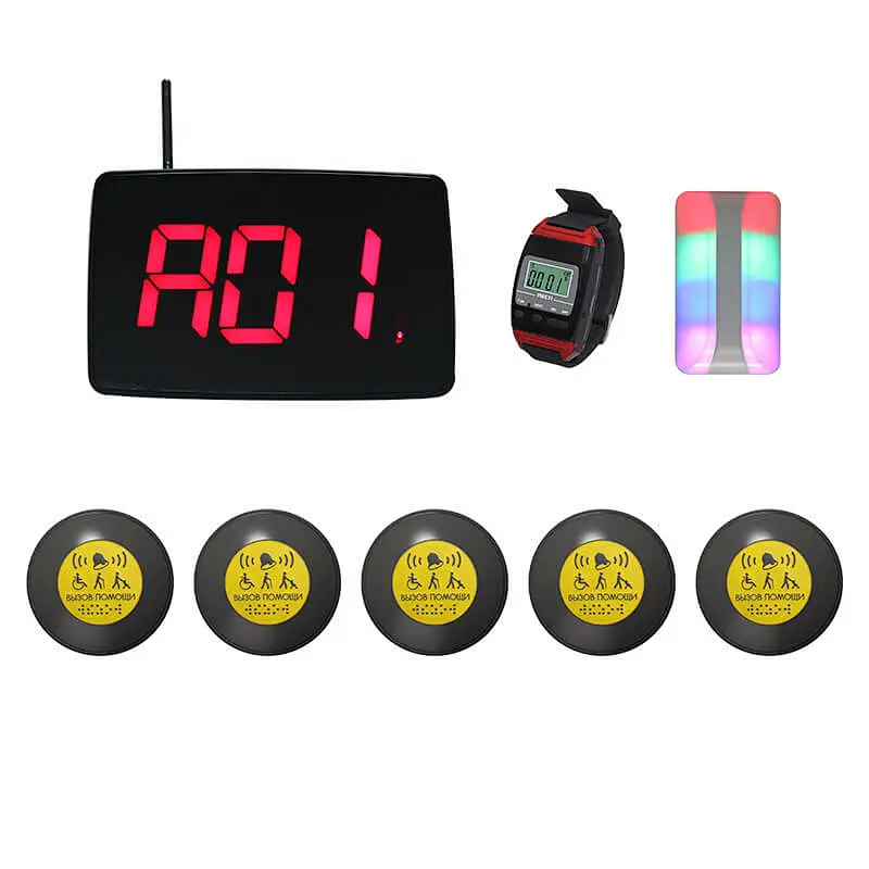 3-Number wireless call receiver display