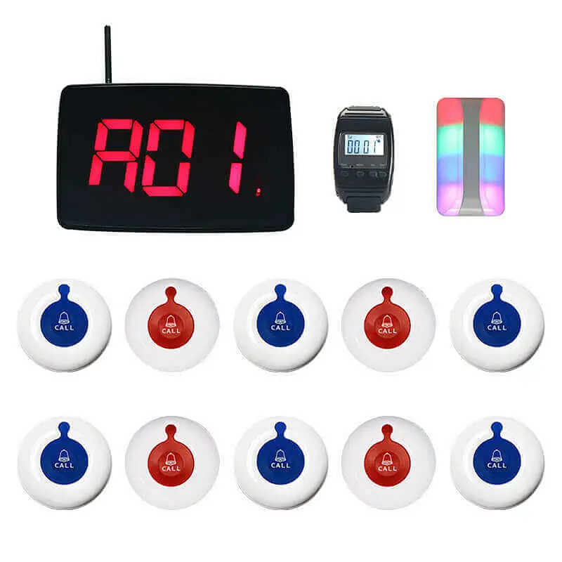 3-Number wireless call receiver display