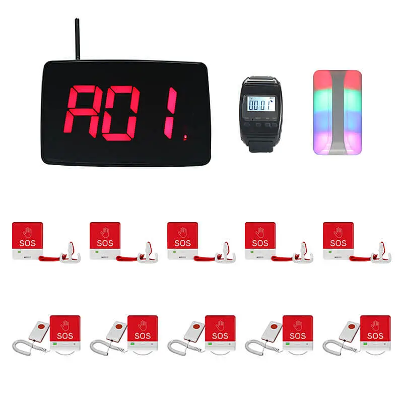 3-Number wireless call receiver display