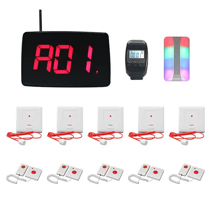 3-Number wireless call receiver display