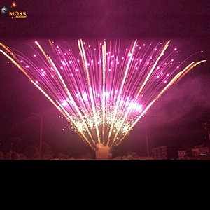 65 Shots Cake Fireworks Fan Shape Fireworks Sky Shot New Year Celebration Fire Crackers Pyrotechnics