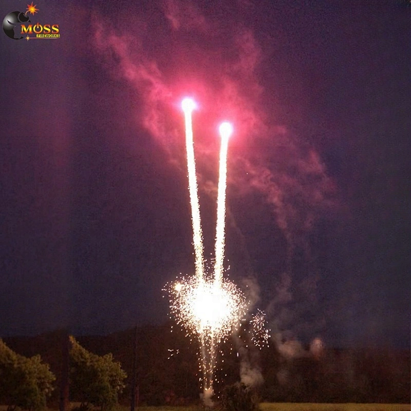 New Year Sky Shot Fireworks Firecrackers Display Pyrotechnics 1.2 Inch Single Shot Fireworks