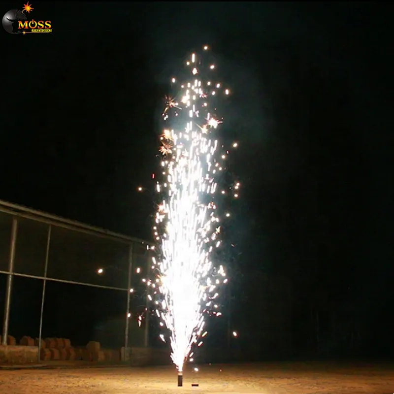 6M 60s Cold Pyro Fireworks Fountain Silver Fountain Fireworks for Wholesale New year Wedding