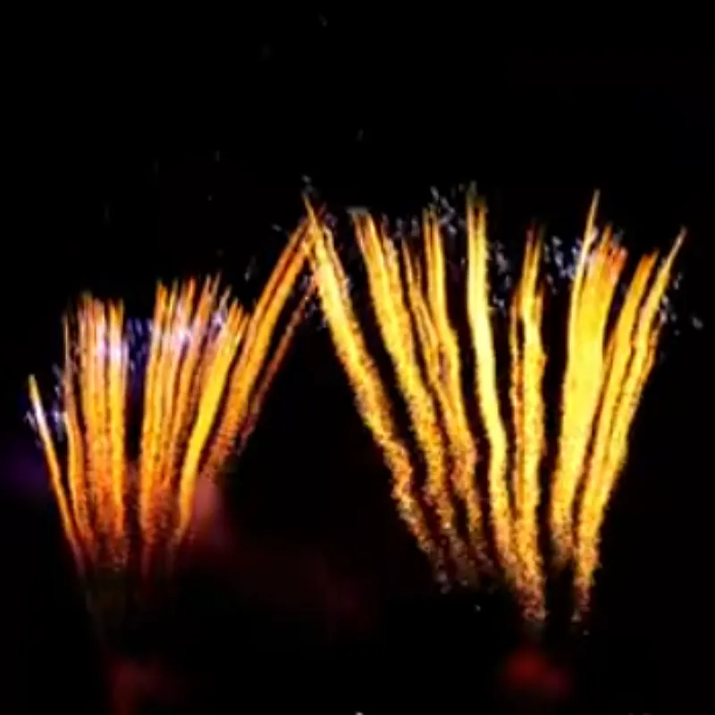 Wholesale Christmas Celebration Fire Crackers 1.2 Inch 128 Shots Gold Ball Cake Fireworks Firecrackers