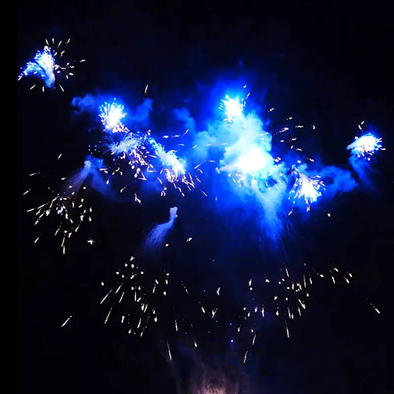 1.2 Inch 128 Shots of Sea and Sky Cake Fireworks Display Cake Fireworks Firecrackers