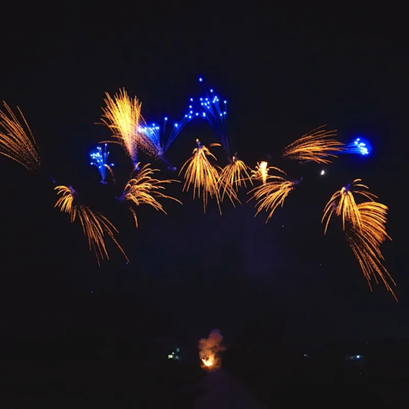 1.2 Inch 108 Shots Blue Sky Blue Cake Firecrackers Display Fireworks