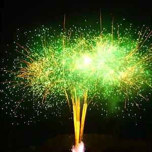 1.2 Inch 108 Shots Green Earth Cake Fireworks