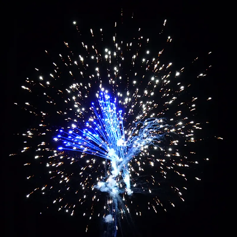 1.2 Inch 108 Shots Blue Sky Blue Cake Firecrackers Display Fireworks