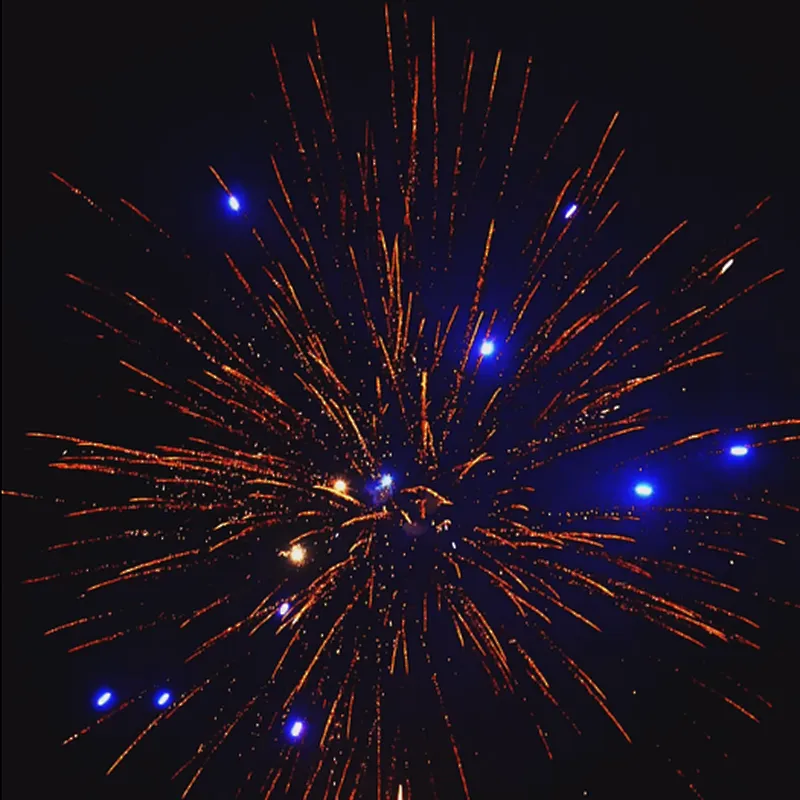 1.2-inch 100 Shots Two-pointer Pyrotechnics Christmas Wedding FireWorks Cake Fireworks