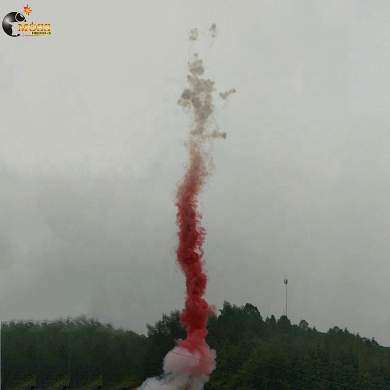 Wholesale Red Color Smoke Fireworks 25 Shots Daytime Fireworks for Wedding New Year