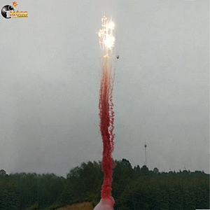 Wholesale Red Color Smoke Fireworks 25 Shots Daytime Fireworks for Wedding New Year