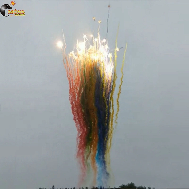 Wholesale Firecrackers New Year Sky Shot Wedding Fireworks 125 Shots Color Smoke Fireworks