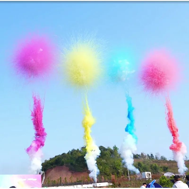 Wholesale 150 Shots Color Smoke Fireworks with White Flash and Multi-Color Smoke Tails for Daytime Celebration